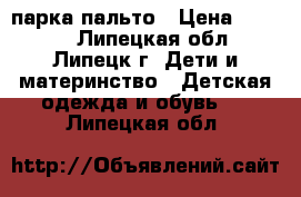 парка-пальто › Цена ­ 2 000 - Липецкая обл., Липецк г. Дети и материнство » Детская одежда и обувь   . Липецкая обл.